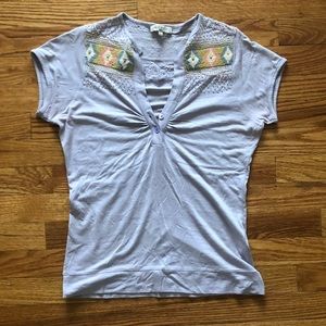 Womens Etro Beaded T-Shirt Size L